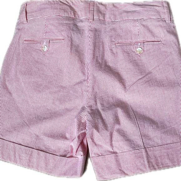 Jennifer and Grace Size 10 pink and white striped shorts with pockets GUC - Picture 2 of 4